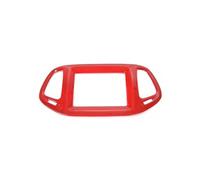 NKURTPC Panel Mandos Consola Central Ajuste para Compass 2017-2020 ABS Interior Consola Central Panel de navegación decoración Cubierta Accesorios de Coche(Red)