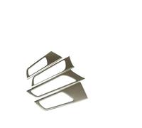 NKURTPC Panel Mandos Consola Central Ajuste para Hyundai Tucson 2015-2018 Estilo de Coche Caja de Cambios de Acero Inoxidable Cubierta de Panel de Vidrio Soporte para Vasos(Inner Door Bowl)