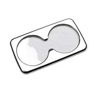 NKURTPC Panel Mandos Consola Central Ajuste para KIA Sportage 2011-2017, Engranaje de ventilación Interior de Coche, Elevador de Ventana, Soporte para Vasos, Pegatina Decorativa(H 1pc Plastic Chrome)