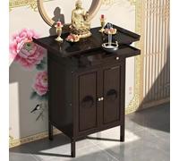 NKWVHI Altar Table - Bamboo Personal Shrine - Altar Cabinet with Drawer & Storage | Storage Space For Ritual Items, Ideal For Living Room & Small Spaces (120 * 40 * 103cm)