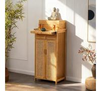 NKWVHI Mesa Altar China De Bambú con Cajón De Almacenamiento - Mesa Altar con Pedestal para Decoración del Hogar Y Meditación,Natural,42 * 38 * 120cm