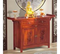 NKWVHI Mesa Altar De Bambú con Espacio De Almacenamiento - Mesa De MeditacióN Budista | Espacio De Almacenamiento para Objetos Rituales, Ideal para Salones Y Espacios PequeñOs (108 * 49 * 108cm)