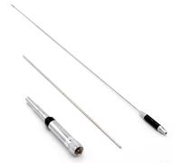 NL-770R Dual Band Vehículo Radio Antena 144/430MHz VHF/UHF 150W PL259 Interfaz Acero Inoxidable Fibra de Vidrio