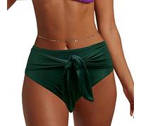 NLAND Braga De Bikini para Mujer con Cintura Alta y Pajarita