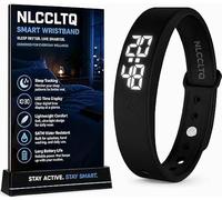 NLCCLTQ Pulsera de alarma vibratoria, reloj despertador eficaz para personas que duermen profundamente, sueño pesado, reloj de vibración silenciosa, reloj extremadamente despertador, correa portátil