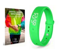 NLCCLTQ Pulsera de alarma vibratoria, reloj despertador silencioso, bandas de cuerda para personas sordas, sin baterías, pulsera Vibro Band para personas que duermen pesadas, amanecer, despertar que