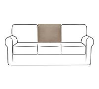 NLCYYQ Fundas para Respaldo De Sofá Funda De Cojín En T con Respaldo Elástico para Sofá con Cordón Antideslizante Reemplazo Tartán (Arena,Rectángulo)