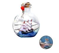 NLDGR Decoración de Botella a la Deriva, Modelo de Barco en una Botella de Vidrio, Adorno Navideño, Barco Pirata en un Kit de Botella, Artesanía, Decoración Náutica para el Hogar, Regalos,(#1)