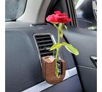 NLDGR Florero Giratorio para Ventilación de Coche con Clip de Metal, Propagación de Ventilación de Coche, Florero de Ventilación de Coche, Soporte de Clip para Florero de Coche, Tubo