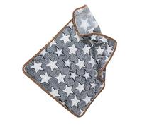 NLDGR Manta para Mascotas, Cálida, Suave Y Cómoda, con Patrón de Estrellas, Manta de Felpa para Perros Y Gatos, Patrón Súper Suave Y Cálido, Protector para Sofá Cama, Manta(M-Manta Estrella Gris)