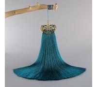 NLDWA 1/2PCS 20cm Cloisonné Chino Borlas Grandes para Manualidades Llavero Borla Colgante Borlas a Granel para Hacer Joyas Manualidades/Marcapáginas Borlas