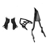 NLELQVZVRM para Touring Street Glide Electra CVO FLHTK FLTRX Road King 09-26 Respaldo Desmontable Sissy Bar con Kit De Equipaje Y Acoplamiento