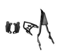 NLELQVZVRM para Touring Street Glide Electra CVO FLHTK FLTRX Road King 09-26 Respaldo Desmontable Sissy Bar con Kit De Equipaje Y Acoplamiento