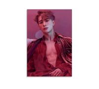 NLiangJi Póster de álbum musical de cantante Jackson Wang, decoración de habitación, póster de lienzo impreso, 50 x 75 cm, estilo sin marco