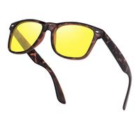 Nlieanuc Gafas Visión Nocturna Polarizadas Gafas de Sol Amarillo Lentes de Sol para Hombre Mujer Cuadradas Gafas Conducción Nocturna