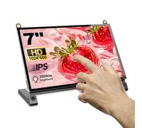 NLIEOPDA Monitor de pantalla táctil de 7 pulgadas, HD 1024 × 600 IPS capacitiva, pantalla táctil LCD compatible con R Pi 4B/3B+/3B/2/1B+/Zero Ora Pi 5 Por/3 Plus/3B/4B Ban Pi y Windows 10/8/7