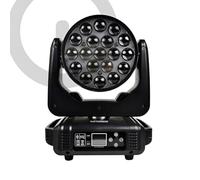 NLIGHTING® 2 cabezales móviles LED Aura Wash RGBW 19 x 15 W 4 en 1 DMX IP20 Zoom con FlightCase, cabezales móviles LED Wisdom profesionales luces Wash DJ escenario disco espectáculo