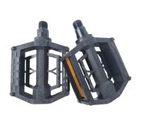 NLIGHTING Pedales MTB Flat universales para bicicleta, antideslizantes con Pin Grip, cuerpo de polímero resistente, perno de acero, rodamientos sellados, 120 x 80 mm para Mountain Bike BMX Trekking