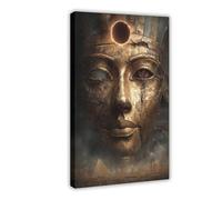 NLKQHTF Póster de lienzo del faraón Tutankamón, decoración de dormitorio, paisaje, oficina, habitación, regalo, 40 x 60 cm