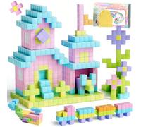 NLMWTI 80 Piezas Bloques Magneticos Construccion Niños, Bloques Magneticos Construccion Niños, Juguete Creativo Montessori para 3 4 5 6 7 8 9 10 Años Navidad