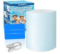 NLMWTI Kit de Reparación Piscina Autoadhesivo Impermeable al Agua, 10x200cm TPU Parches Piscina Bajo Agua con Tijeras y raspador para Cama de Agua, Piscina, Liner de Piscina