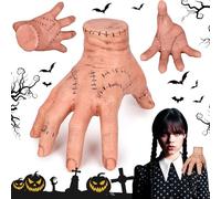 NLMWTI Mano de la Familia Addams, Miércoles Cosa Mano, Manos Látex Juguetes, Horror-Requisiten Decoraciones para Halloween, Decoraciones de Halloween y Cosplay