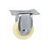 NLNGZKZFNF 1 PC CASTERS 2.5 Pulgadas Nylon Direccional Spot Spot Total Altura 90mm Herramienta de Hardware de Lanzador Fijo Resistente al Desgaste Ruedas