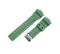 NLNKDTDPAK 1 6mm Silica Gel Sports Race Watch Bands Impermeable Goma Deporte Silicona Correa de silicona Reloj Ajuste for Casio GA-100 GA-110 GD-120 DW5600(Grn)