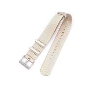 NLNKDTDPAK 20 mm de 22 24 Cinturón seguridad nylon for OTAN Strap Military Watch Band Reemplazo Reloj Straps Fit for Omega for James for Bond 007(Khaki,24mm)
