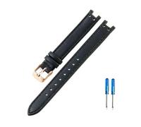 NLNKDTDPAK Ajuste for Anne Klein AK2156 AK2157 AK2618 12x6 14x8mm correa de reloj for interfaz cóncava respetuosa for la piel Premium(Black-RS-K1,14x8mm)