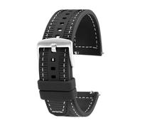 NLNKDTDPAK Ajuste for Huawei GT4 Correa Watch4/GT3pro Honor Magic correa de nailon tejido compuesto correa de silicona pulsera inteligente de liberación rápida 22mm(Black sk)