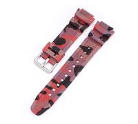 NLNKDTDPAK Banda de reloj 18 mm AQ-S810W AE-1000W AE-1200/1300 SGW-300 Strap Men Camuflage Silicona Accesorios pulsera muñeca goma adecuada for Casio