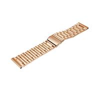 NLNKDTDPAK Banda de reloj de acero inoxidable Pulsera Correa Frontera Metal Classic Smart Watch Acceso Reemplazo Sport Loop Fit for Samsung Gear S3(Rose gold)