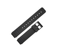 NLNKDTDPAK Black Sport Silicone Strap Fit for Casio MQ-24 16mm Watch Accessories Premium Elástico Reemplazo de reemplazo Pulsera Banda(1)
