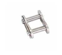 NLNKDTDPAK Cadena de transmisión rodillos paso corto acero inoxidable 304, 1,5 M, hebilla unión, cadena Industrial 04C 05B 06B 08B 10B 12B 16B(Full Buckle,04B-1)