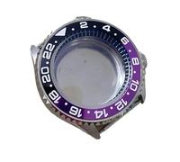 NLNKDTDPAK Caja de reloj acero inoxidable 41,5 mm for bisel y sombra interior negra SKX007 S Crown, caja apta for movimiento NH35 NH36 4R(04)