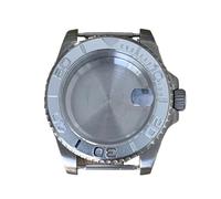 NLNKDTDPAK Caja de reloj retro 40 mm, caja titanio for lupa zafiro, accesorios conversión aptos for movimiento NH34/NH35/NH36(SUB sliver)