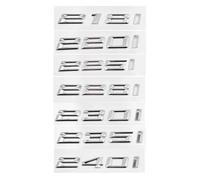 NLNKDTDPAK Calcomanías for Logotipo De Letras For Maletero De Coche ABS 3D, Pegatina for Emblema Fit For BMW Serie 2, 216i, 218i, 220i, 225i, 228i, 230i, 235i, 240i, F22, F23, F44(Gloss Silver,228i)