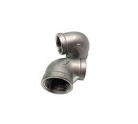 NLNKDTDPAK Codo reductor de acero inoxidable 304 for rosca hembra NPT 1/8'' a 2'' DN6 a DN50, conector unión acoplamiento SS304 for tubería agua(3I8 to 1I8)