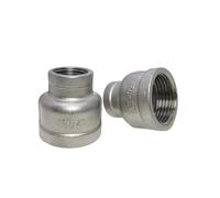 NLNKDTDPAK Conector de unión SS304 for tubería agua, rosca hembra NPT 1/8'' a 2'', acero inoxidable 304, recto, DN6 a DN50(2 to 1.5)