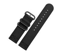 NLNKDTDPAK Correa de lona adecuada for relojes Seven Friday T1 / T2 / M2 / M3 P2b / P3 / Q2 pulsera de nailon accesorios for relojes de hombre 26 28mm(Two pieces black bk,28mm)