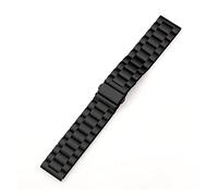 NLNKDTDPAK Correa de metal 44mm 40 mm 41mm reloj de reloj de acero inoxidable 45 mm 7 6 SE 5 4 3 Accesorios de la serie FIT for IWATCH(Schwarz,16mm)