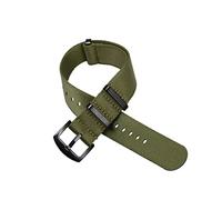 NLNKDTDPAK Correa de nylon de la OTAN de 20 mm de 20 mm de cinturón de seguridad for el cinturón de seguridad for la banda militar for el reemplazo del reloj(Blue Light Blue,22mm silver)