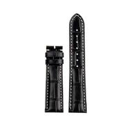 NLNKDTDPAK Correa de reloj compatible for Longines Masters Collection L3 L4 L2.628/L2.673, correa cuero for hebilla, pulsera 19, 20 y 21mm(Black nk,20mm)