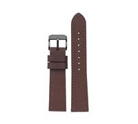 NLNKDTDPAK Correa de reloj de cuero de nailon de 18 mm/19/20/21/22/23/24 mm apta for Seiko SRPC31J1/apto for Citizen Fit for Tissot todas las principales marcas de muñeca for hombre(Brown bk,20mm)