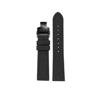 NLNKDTDPAK Correa de reloj de cuero de nailon de 18 mm/19/20/21/22/23/24 mm apta for Seiko SRPC31J1/apto for Citizen Fit for Tissot todas las principales marcas de muñeca for hombre(Black Black,20mm)