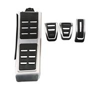 NLNKDTDPAK Cubierta de pedales coche acero inoxidable compatible for Audi A6 A6L S6 4G A7 S7 C7 A8 S8 4H 2010-2015 LHD RHD(MT LHD 3 Pcs)