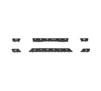 NLNKDTDPAK Kit de reparación tapas teclas for interruptor aire acondicionado tablero consola coche, repuesto apto for BMW 5 6 7 Series F10 F02 F07(14pcs Model C)