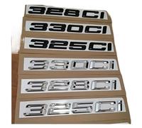 NLNKDTDPAK Letras de Coche cromadas Negras ABS 3D aptas for BMW 325ci 328ci 330ci Logo Letras Emblema Insignia Accesorios Adhesivos(Chrome,330ci)