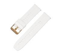 NLNKDTDPAK Mango de banda vigilancia goma 22 mm for Samsung 46 correa liberación rápida Pulsera reloj for el Gear S3 Fit for Huawei GT/ajuste for HONOR For Magic Strap Band(White-gold)